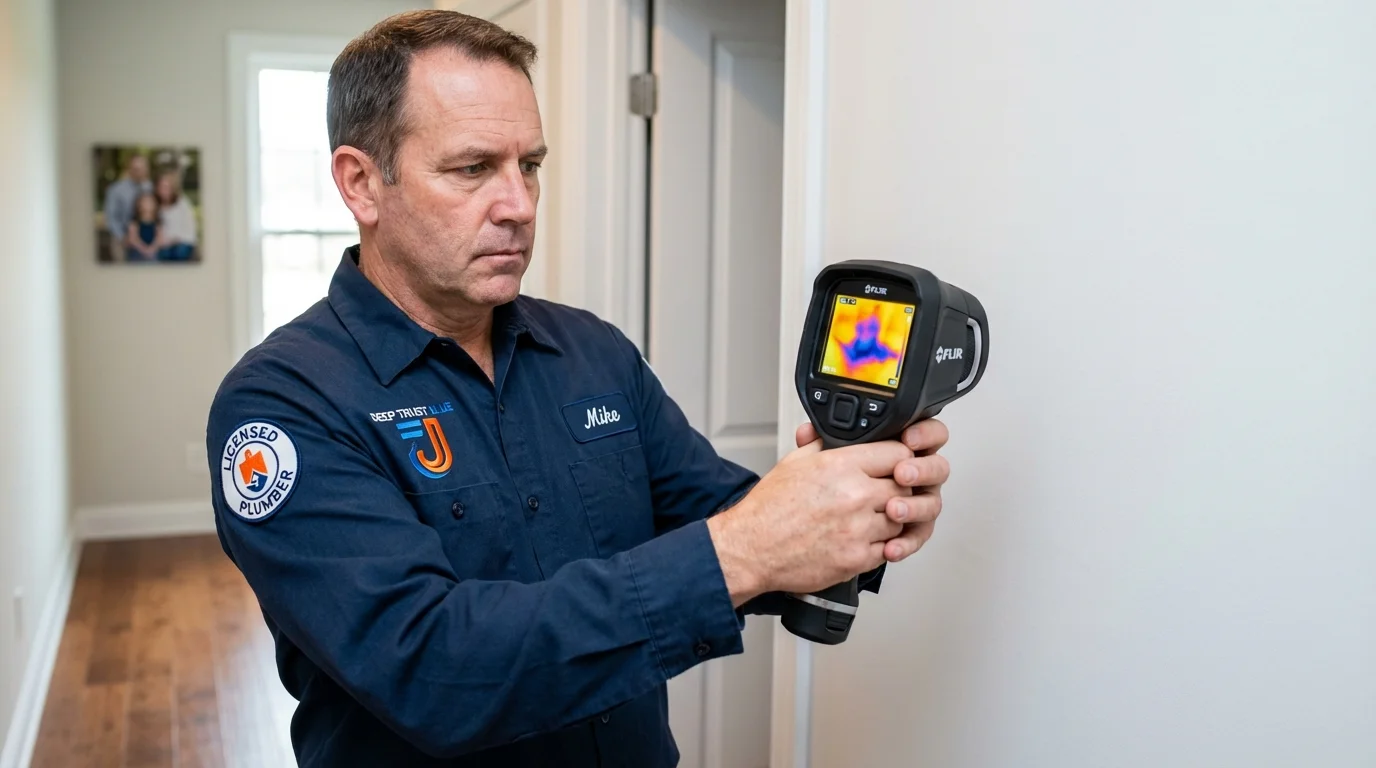 Thermal imaging leak detection by Johns Plumbing LLC in Lavallette